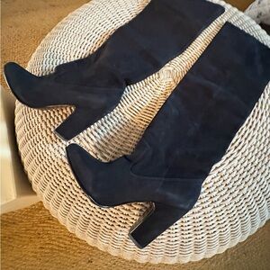 Ulla Johnson Sloane Black Suede Knee Boots